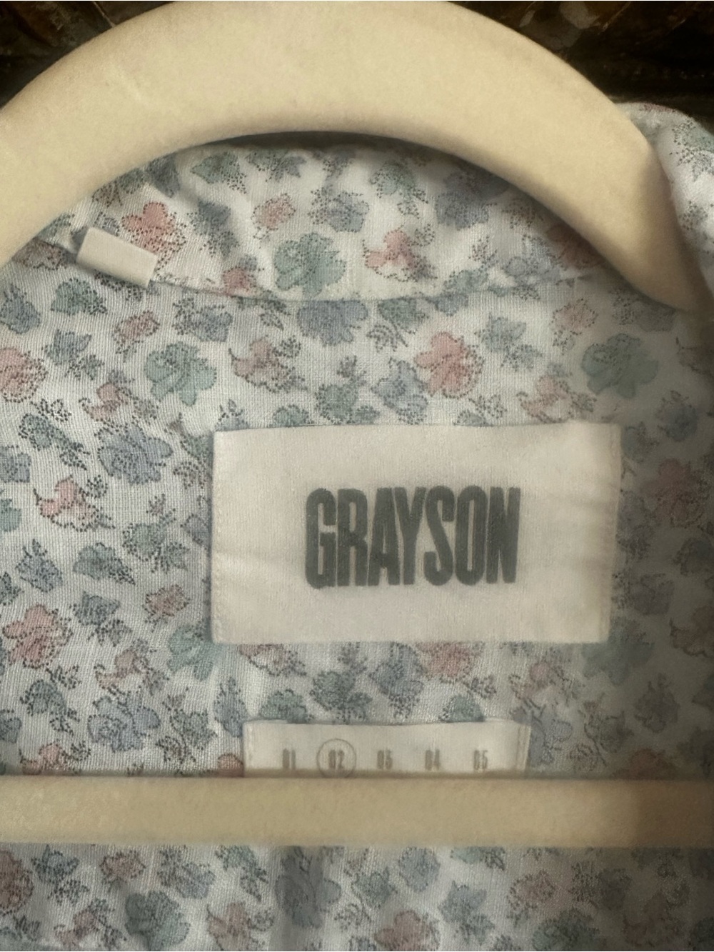 Anthropologie Grayson Women's Floral Pastel 100% cotton shirt